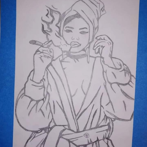 9"x12" sketch abstract wall art - Picture 3 of 12